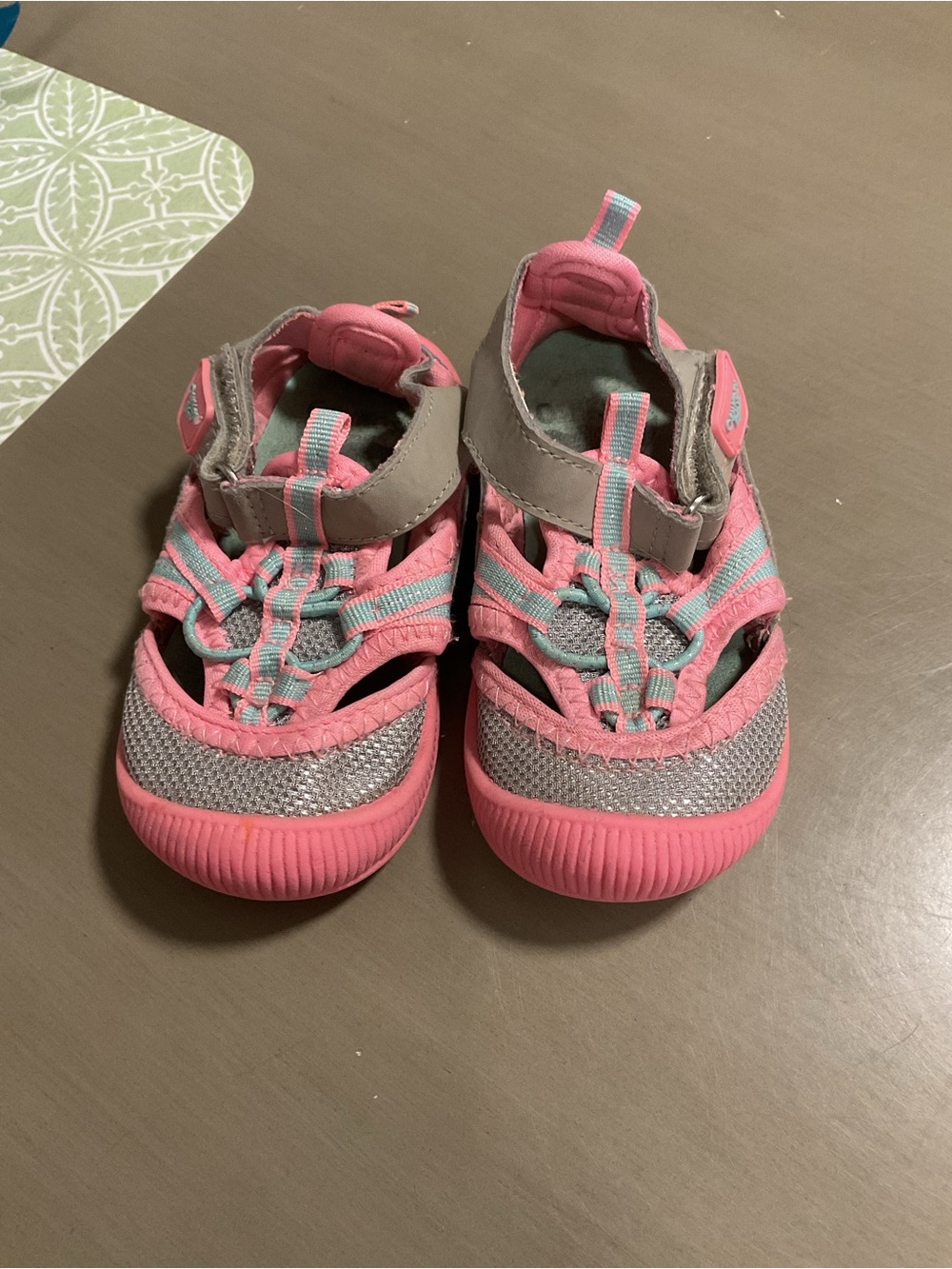 OshKosh B'gosh Pink and Gray Kids Sport Sandals